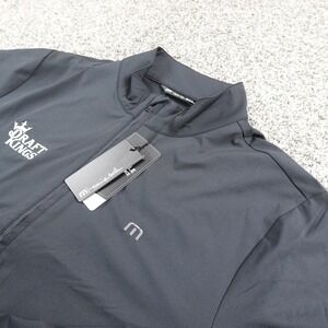NEW Travis Mathew Jacket Mens M Gray Surfside Golf Zip Performance DraftKings